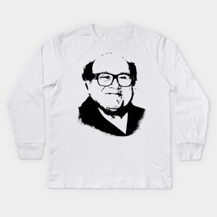 Danny DeVito Pop Art Portrait Kids Long Sleeve T-Shirt